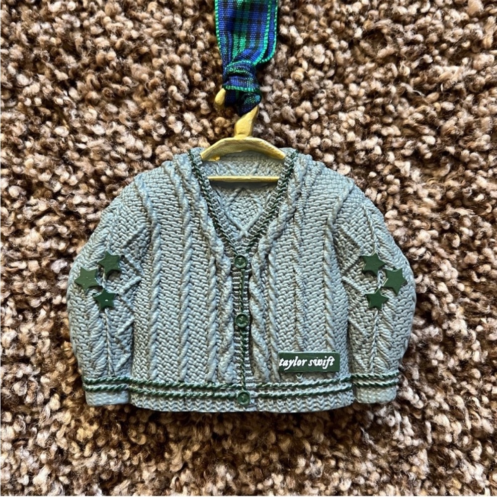 NEW Taylor Swift Grey Folklore Cardigan Ornament